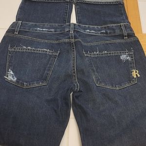 Awesome RICH & SKINNY Bluemoon distressed/destroyed  low-ris jeans 👖  size 28 W
